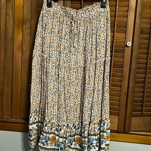 Floral maxi skirt